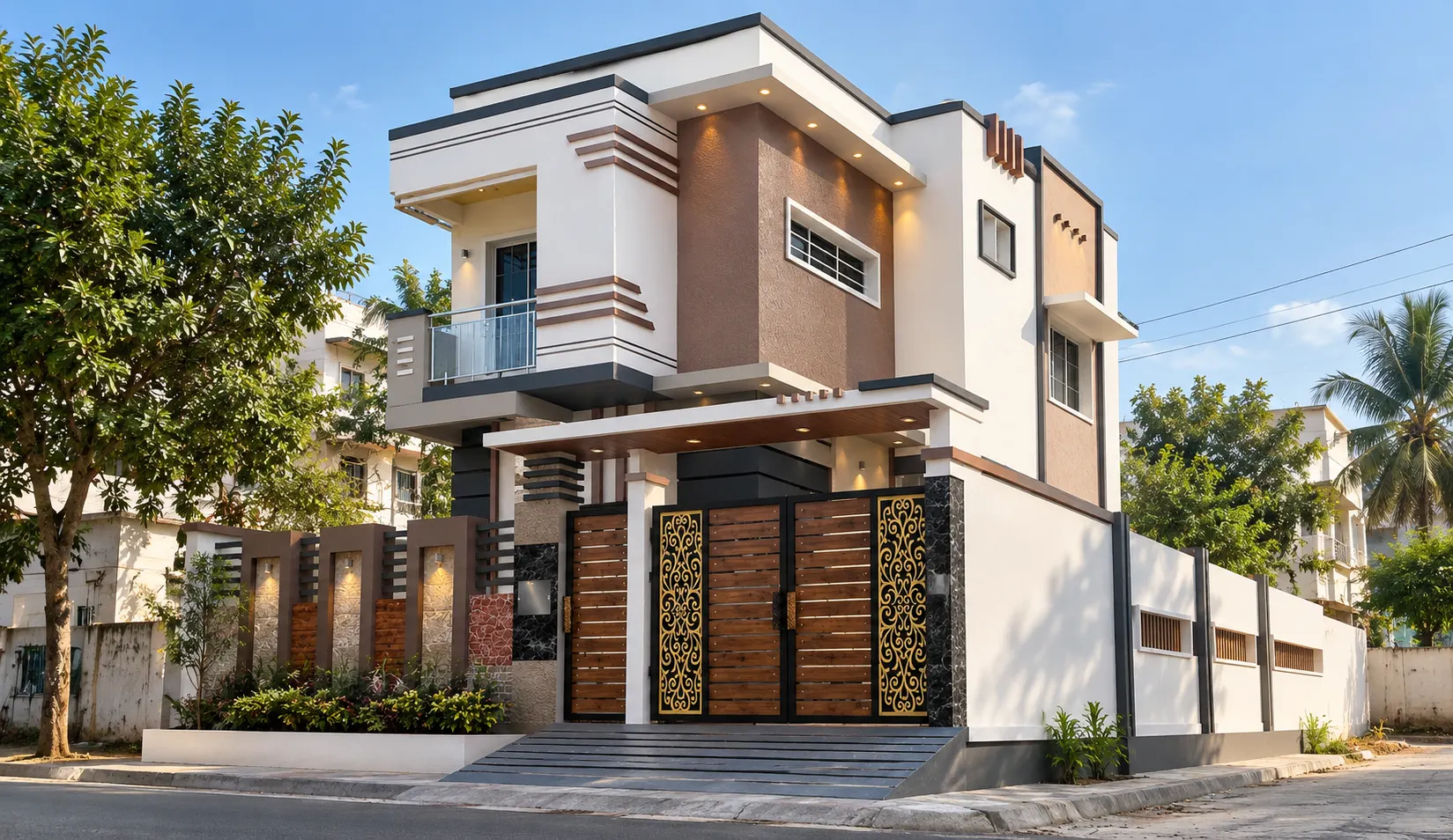 Modern Duplex Home - residential project by Ramgee