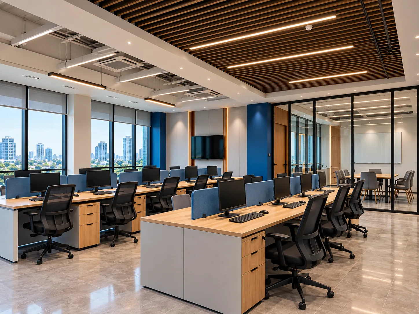 Office & Commercial design by Ramgee Interiors, Chennai