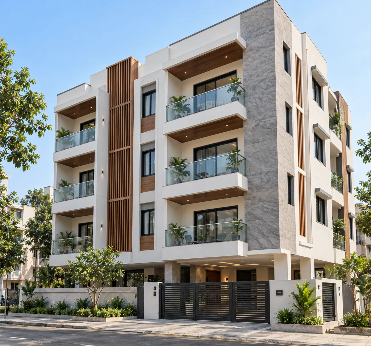 Modern independent house built by Ramgee Homes in Chennai